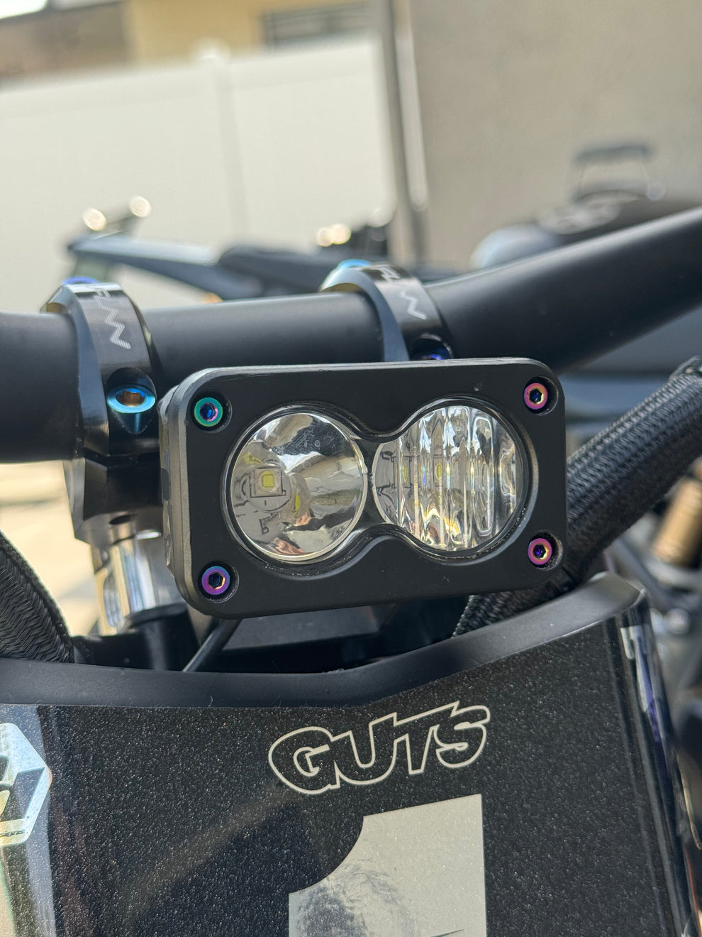 burnt blue titanium baja bolts (set of 4)